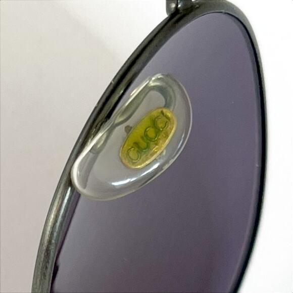 GUCCI Vintage GG Sunglasses Gray Violet Lens 1990s - Picture 5 of 10